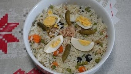 Rice Salad Salade de Riz سلاطة روز مفورة بالبخار