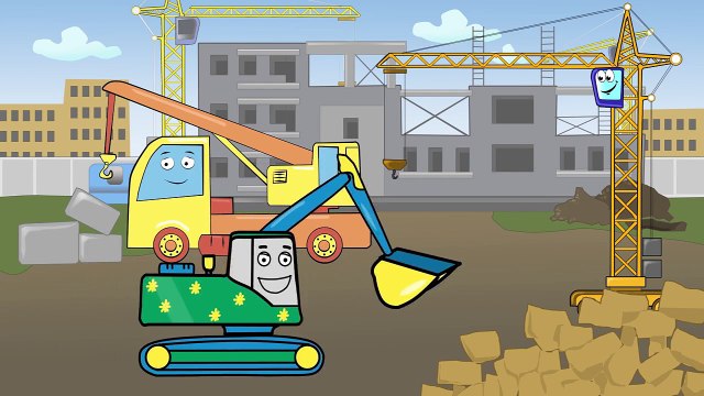 ✔ Мультики про машинки Все Серии Подряд. Кран и Строительная Техника - Cars Cartoons for kids ✔