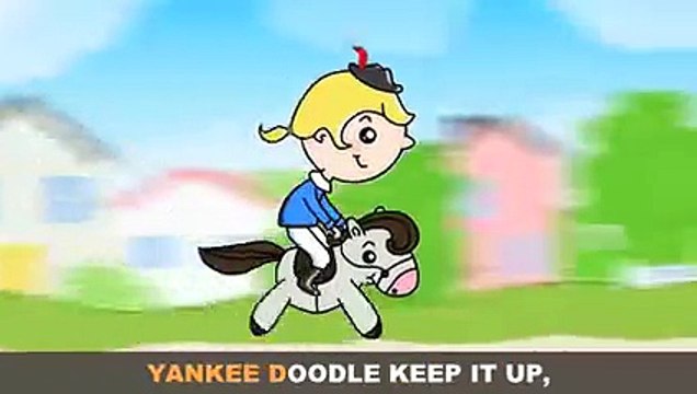 Yankee Doodle Went To Town Riding On A Pony - Kids Songs and Nursery Rhymes