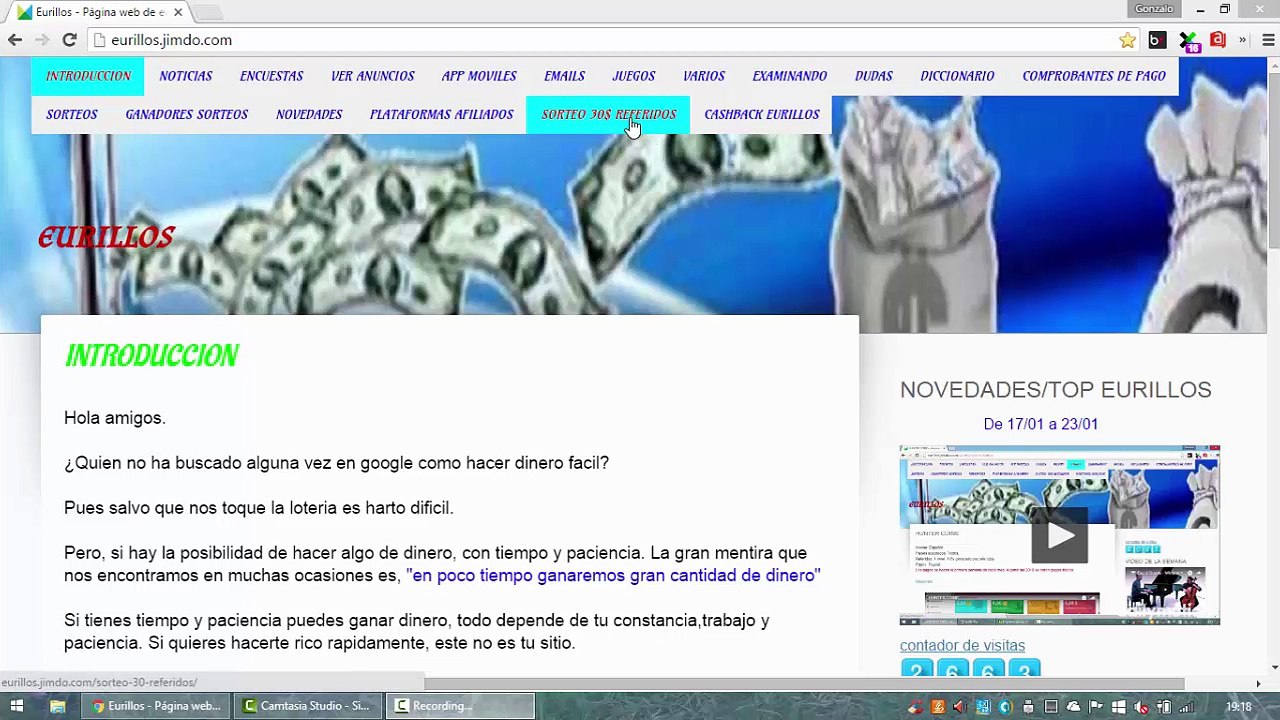 NOVEDADES Y TOP EURILLOS