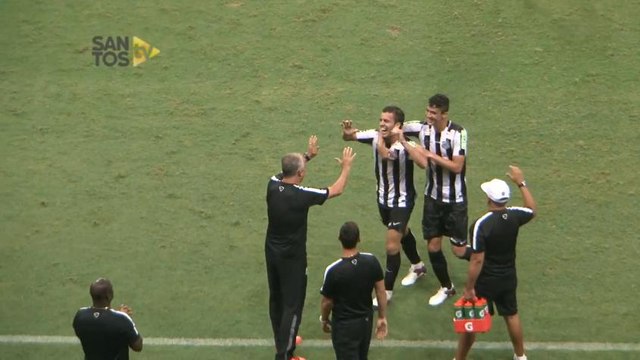 Joia do Santos comemora golaço contra o Bahia