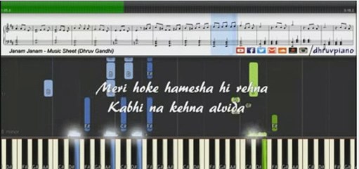 Janam Janam – Dilwale | music Intruments | Lyric Video 2015