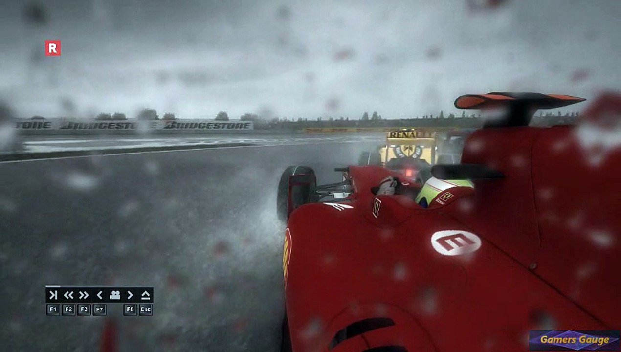 F1 2010 - Shanghai GP, rainy race replay 4th place