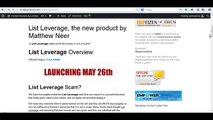 List Leverage Review - List Leverage by Matthew Neer - Better watch!