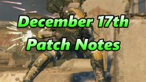 'December 17th' - Black Ops 3 Patch Notes