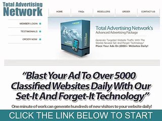 JOIN total advertising network AND GET OVER 5000 VISITORS EVERY DAY