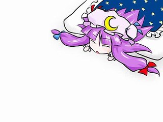 Patchouli is sleeping