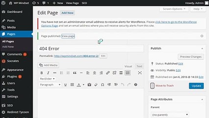 How to Set up 404 Error Page with Socrates Theme 4 0