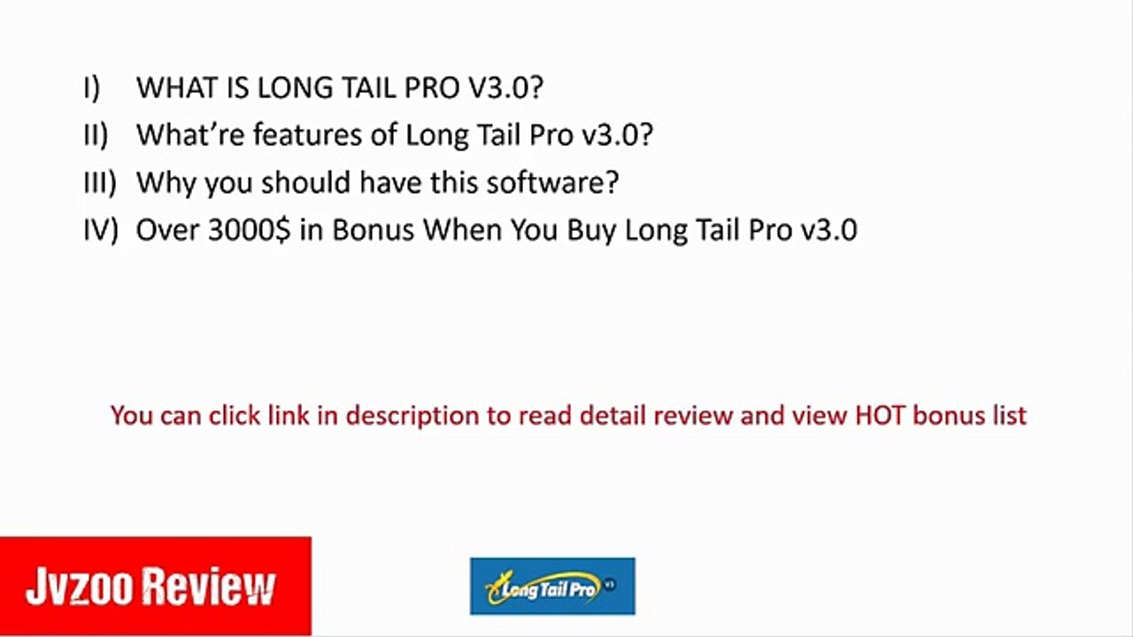 Long Tail Pro v3.0 Review - 80% Discount & Bonus