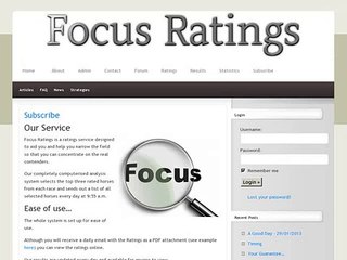 Focus Ratings Monthly Subscription