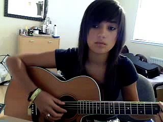 Beautiful girl Because of you acoustic cover