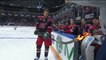 Un joueur de Hockey essaie de tirer avec une crosse en feu - Linus Omark,  KHL ASG16
