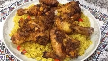 Descargar video: Chicken Kabsa (Rice and Chicken) اسهل طريقة طبخ ارز بخاري بالدجاج ،كبسة الدجاج