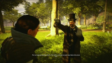 Assassins Creed Syndicate, gameplay Español parte 24, LLevando al himnotizador a la policia