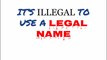No legal namer abducted.  Trains the police about the legal name fraud:  It is illegal to use a legal name.  Quickly released.