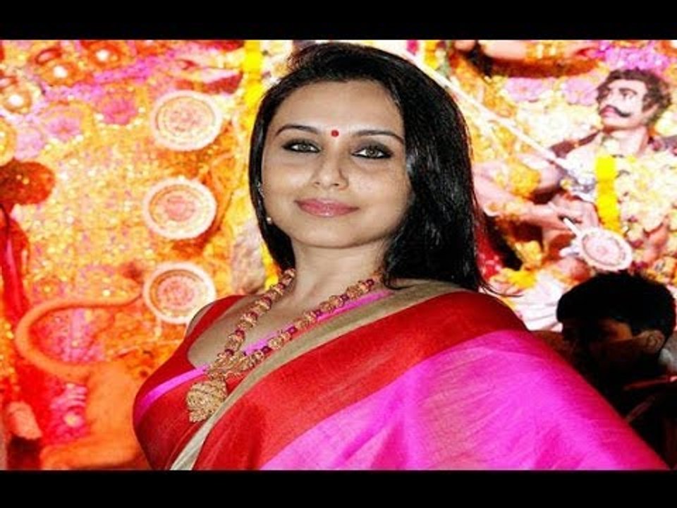 Rani Mukherjee at The North Bombay Sarbojanin Durga Puja