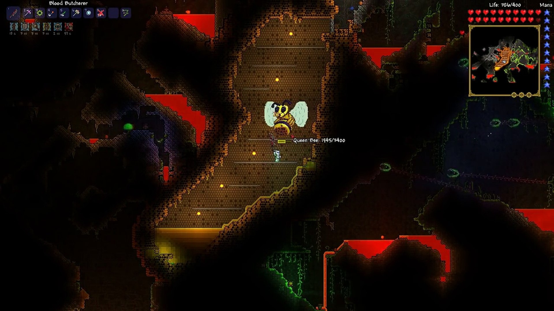 terraria 1 2 how to find and easily kill early game the queen bee