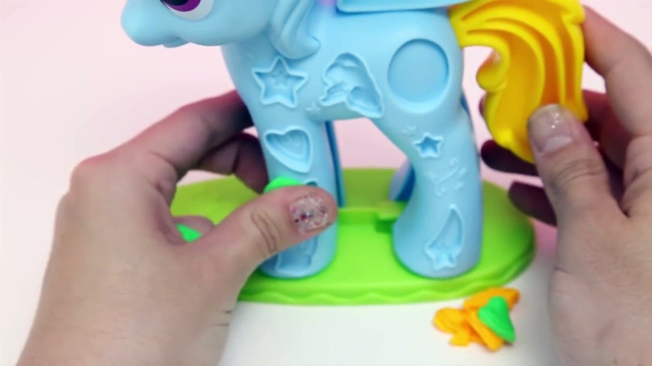 PLAY DOH Rainbow Dash Style Salon My Little Pony Plastilina Salón Playdough