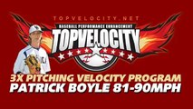 Patrick Boyle 81-90mph on the 3X Pitching Velocity Program