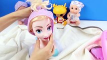 Frozen Hai Styling Dol Salon Disney Princes Chic Vanity Play Set Elsa Dol Salon Set Toy Videos