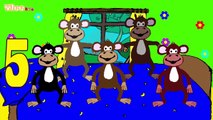 Fünf kleine Affen Multilingualer Mix Kinderlieder zum Mitsingen Yleekids