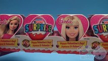 Opening a Valentine' Kinde Surpris Egg Barbi Train! And a Disney Frozen Kinde Surpris Egg!