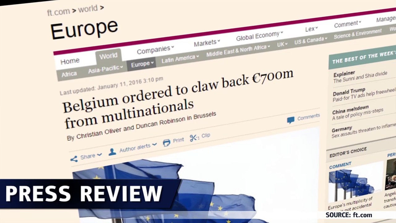 Belgien erhält 700 Mio.€ Steuergeld