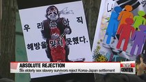 Victims of Japans wartime sexual slavery reject Korea Japan settlement