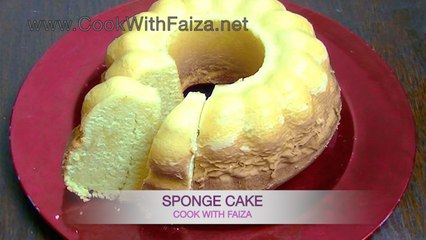 SPONGE CAKE - COOK WITH FAIZA