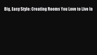 [PDF Download] Big Easy Style: Creating Rooms You Love to Live In [Read] Full Ebook