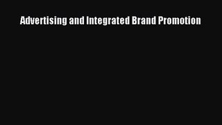 (PDF Download) Advertising and Integrated Brand Promotion PDF