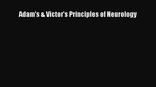 PDF Download Adam's & Victor's Principles of Neurology Download Online