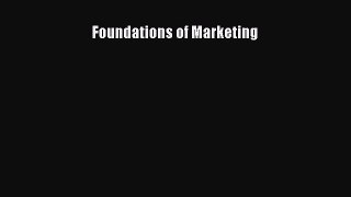 (PDF Download) Foundations of Marketing PDF