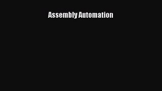 Assembly Automation  PDF Download