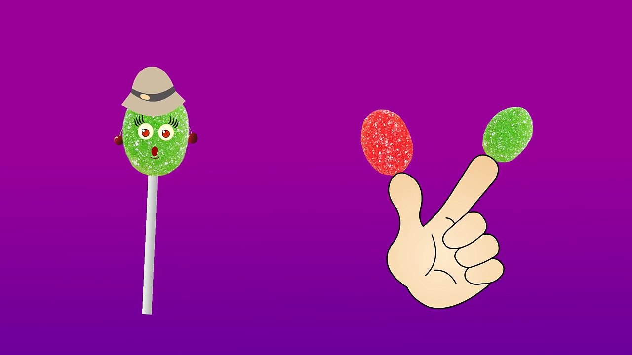 Candy Lollipop Finger Family Nursery Rhyme - Daddy Finger Song #3