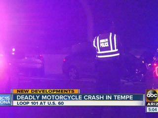 Man gets pinned between cars on Loop 101/US 60