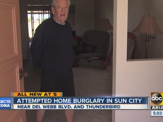 Two guys try to break into man’s home, man sneaks out