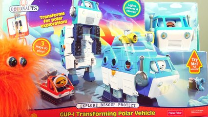 The Octonauts Gup I Transforming Polar Vehicle Toy From Fisher Price Lights and Sounds