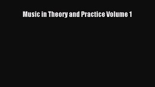 (PDF Download) Music in Theory and Practice Volume 1 PDF