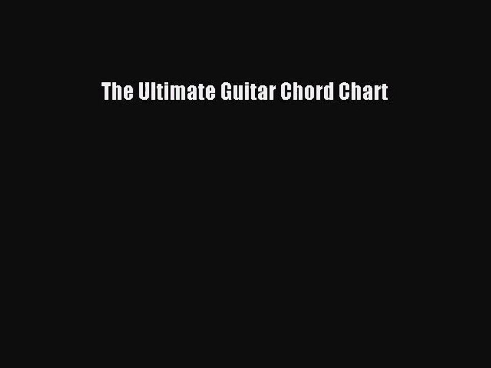 (PDF Download) The Ultimate Guitar Chord Chart PDF