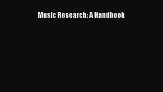 (PDF Download) Music Research: A Handbook PDF