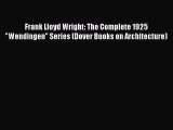 Frank Lloyd Wright: The Complete 1925 Wendingen Series (Dover Books on Architecture)  Free