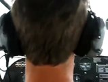 Very funny prank-Pilot pretends to falls asleep in airplane