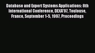 [PDF Download] Database and Expert Systems Applications: 8th International Conference DEXA'97