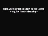 (PDF Download) Piano & Keyboard Chords: Easy-to-Use Easy-to-Carry One Chord on Every Page Download