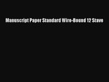 (PDF Download) Manuscript Paper Standard Wire-Bound 12 Stave PDF