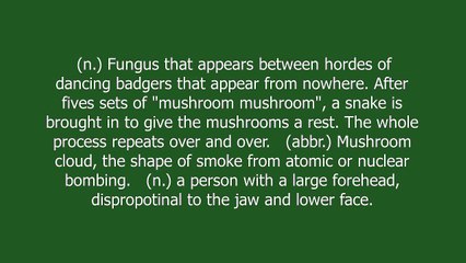 mushroom meaning and pronunciation