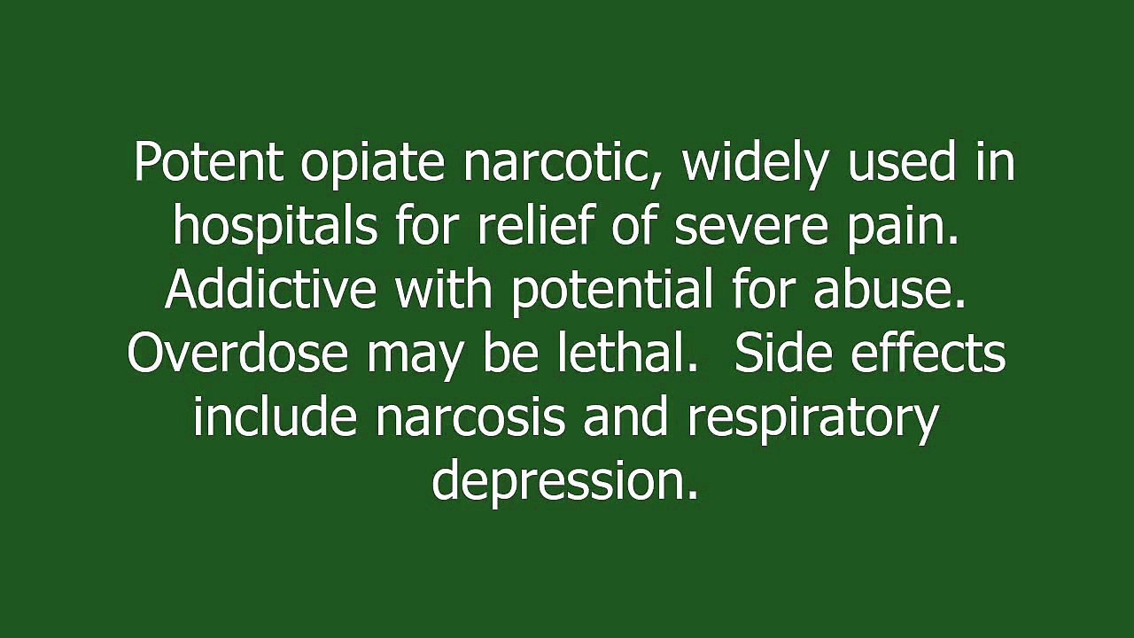 morphine meaning and pronunciation