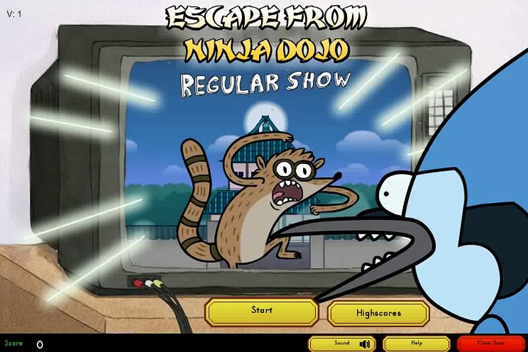 Regular Show - Escape From Ninja Dojo - Regular Show Games