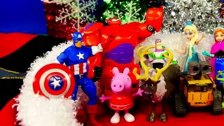 Santa\'s Toy Bag - Big Hero 6 Disney Frozen Peppa Pig Super Hero Captain America Christmas Toys DCT